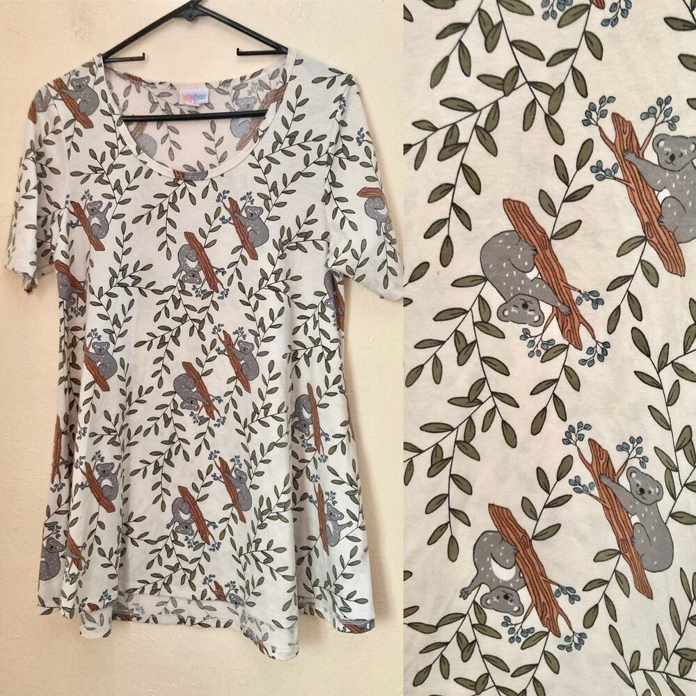 Lularoe Women's Top Size S Koala Bear Print RARE